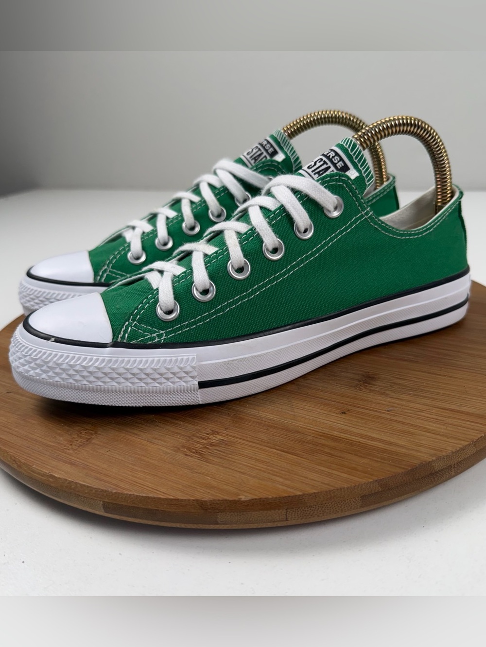 Converse Chuck Taylor All-Star Green Low-Top Sneakers - Picture 3 of 9